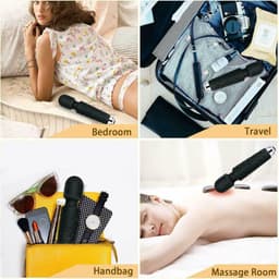 Magic Wand Vibrator Rechargeable - Dildo Vibrator voor Vrouwen - Dildo Vibrator Realistisch - Sex Toys voor Vrouwen Koppels - G Spot Vibrator met 20 Vibratie Standen- Clitoris Stimulator - Seksspeeltjes - Erotiek — thumbnail 4