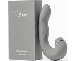 Fae® Vibrator voor Vrouwen - Clitoris & G spot Stimulator - Zuig en druk functie - Penetratie Dildo - Sex Toys voor Vrouwen en koppels - Seksspeeltjes - Thrive Series - Moon Mist