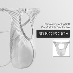 Heren String Tanga Sexy Ondergoed voor Mannen met Open Voorkant — thumbnail 3