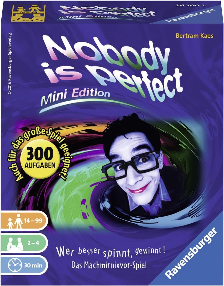 Mini Partyspel - Communicatiespel - Gezelligheid - Compact formaat - 13x11 cm - Wit — afbeelding 1