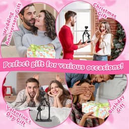 Gietijzeren Standbeeld Kussend Paar voor Romantische Cadeaus en Jubilea — thumbnail 5