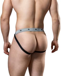 MM Sports The Original Swimmer/Jogger Jockstrap 1 inch Black - MAAT XL - Heren Ondergoed - Jockstrap voor Man - Mannen Jock — thumbnail 2