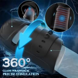 Ynkkvre - Elektrische Penis Trainer - Mannen - 10 Vibratiemodi - Penistrainer en Masturbator - Verstelbare grootte - Automatisch opbergcup voor mannen — thumbnail 3
