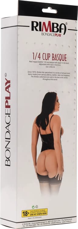 Rimba - Leren Corset Met Open Cups L — thumbnail 6
