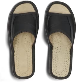 Dames Slippers Echt Leer Zomer Open Teen Steekdetails Diverse Kleuren — thumbnail 2
