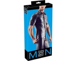 Ruige Biker Wetlook Shirt met Studs