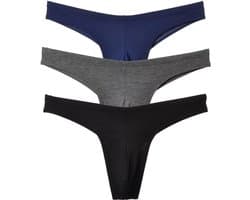 Heren Sport String - Naadloos Katoen Ondergoed - Dagelijks Comfort - Ondersteunende Pasvorm - Taille 70-106 cm - Diverse Kleuren