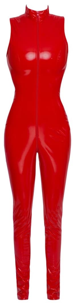 Vinyl Jumpsuit Rood S — thumbnail 8