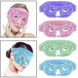 IJs Gezicht- en Oogmasker – Gel Kralen Koelmasker – Herbruikbaar Spa Wrap – Roze – Tegen Wallen en Vermoeide Ogen – Koud Gezichtsmasker – Ontspannende Huidverzorging – Voor Vrouwen en Mannen — thumbnail 4