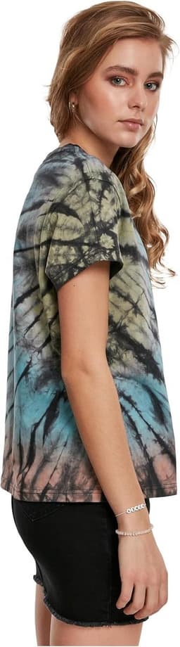 Dames Boyfriend T-Shirt met Tie Dye Print en Ronde Hals — thumbnail 7