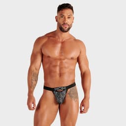 WOH heren microfiber G-string pure seduction zwart — thumbnail 4