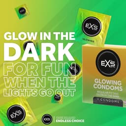 EXS Glow in the Dark - lichtgevende condooms 3 stuks — thumbnail 6