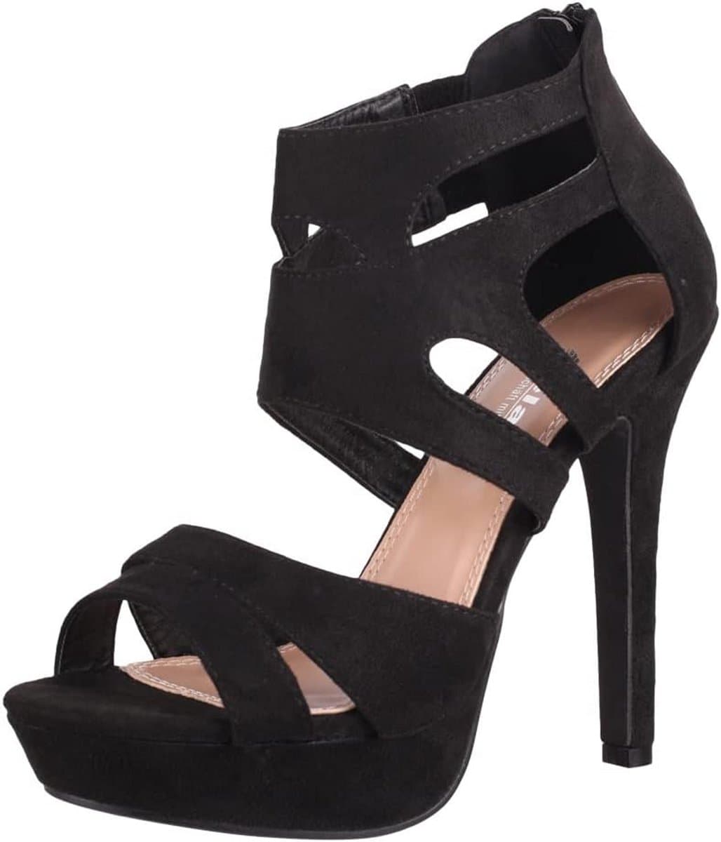 Dames Pumps Open Teen Hoge Hakken Chunky Zomermodellen — afbeelding 1
