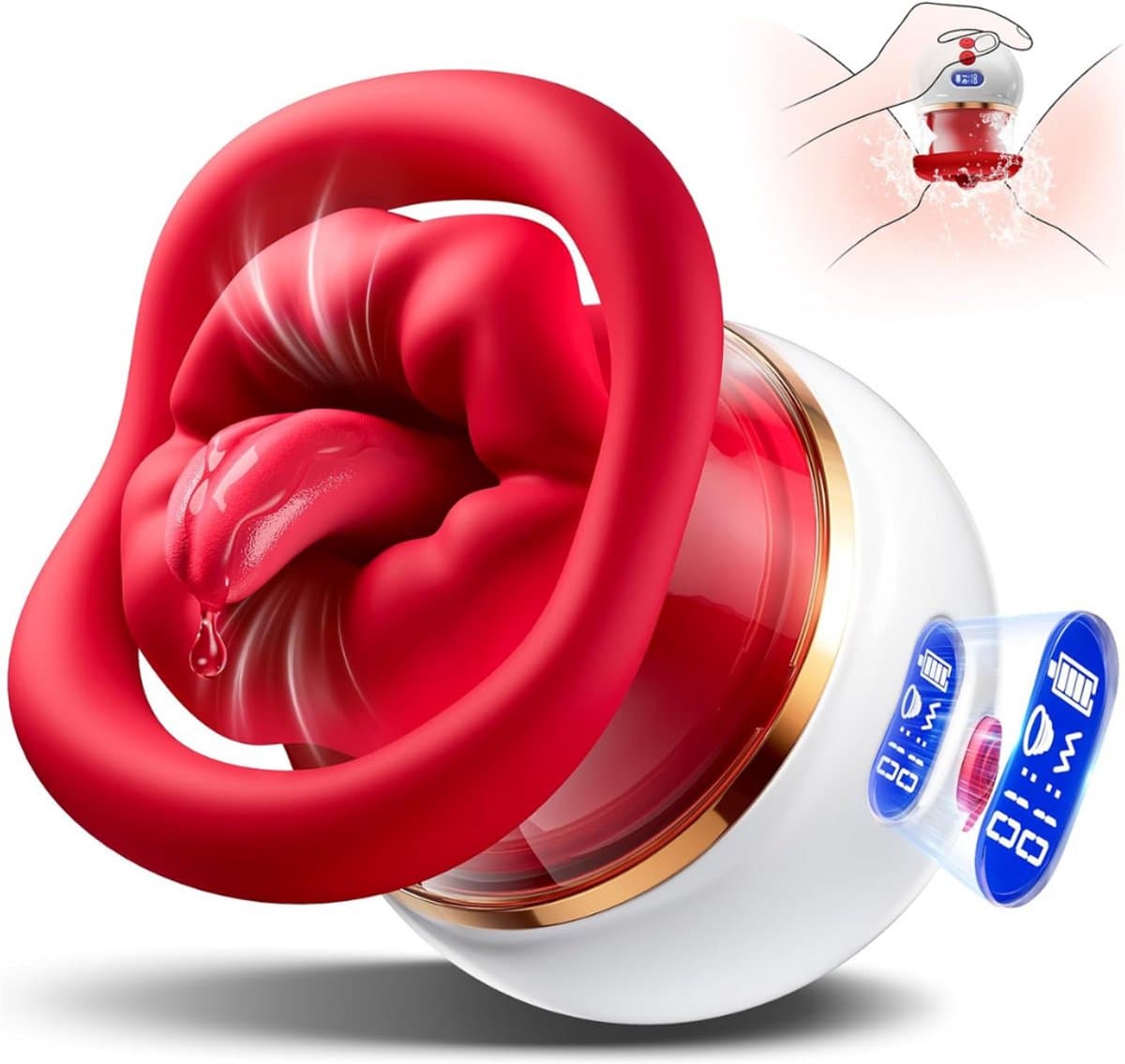 Sex Toys voor Vrouwen Likkende Tong Vibrator - Vibrators voor Vrouwen - Tong Vibrator - Clitoris Zuiger – Diep Waterdicht – Bef Vibrator met 10 Sterke Standen - Siliconen – Discreet Verzonden — afbeelding 1