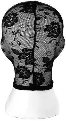 Dames BDSM Masker - Bivakmuts - Doorschijnend - Bloemen - Zwart - Erotisch — thumbnail 2