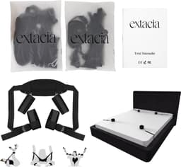 Extacia 2 BDSM Setjes - Bed Handboeien - Bondage Handboeien - Sex Toys voor Koppels - Seksspeeltjes - SM — thumbnail 1