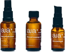 Aia* Intimacy Essentials Box - natuurlijk glijmiddel op waterbasis, stimulerende gel, massageolie - reisverpakking — thumbnail 1
