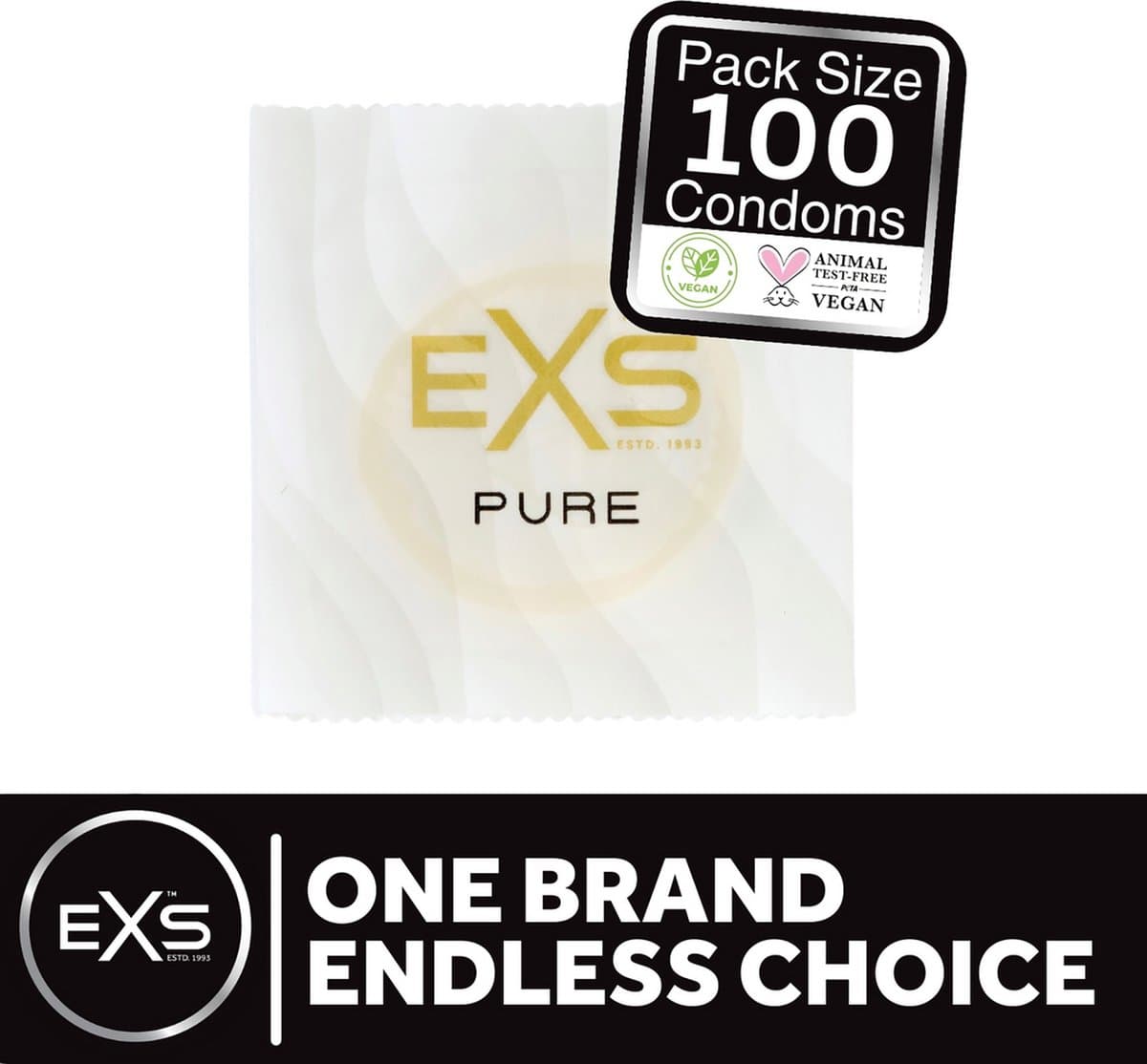 EXS - EXS Pure - Condoms - 100 Pieces — afbeelding 1