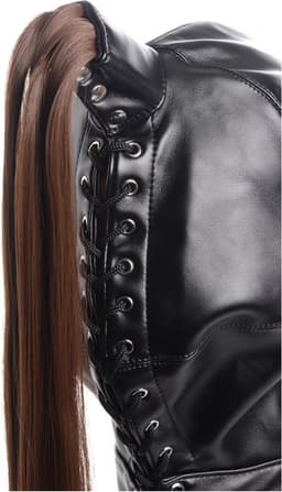 Bondage Hoofd Masker Met Paardenstaart — thumbnail 4