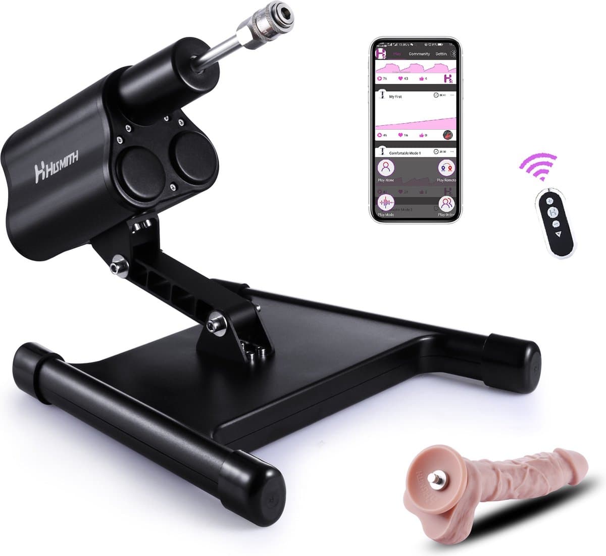Pro 3 Premium® Seksmachine Smart APP met dildo en remote Compact en krachtig! — afbeelding 1