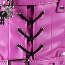 Banoch - Reticent Hood Hot Pink -Roze bondage masker van pu Leer | BDSM — thumbnail 8