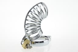 Chastity Cage - kuisheidskooi met dilator - voor mannen - stainless steel - Prolink Novelties® nr. 8 — thumbnail 5
