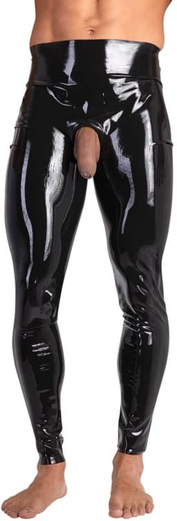 Mannen Latex Leggings S — thumbnail 1