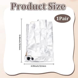 Handschoenen Vingerloze Rijden Punk Mannen Wanten Steampunk Gothic Retro Lederen Palm Motorfiets Handhandschoenen voor Vrouwen Mannen Prestaties Kostuum Cosplay — thumbnail 2