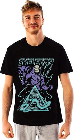 Skeletor T-Shirt voor Heren - Zwart Masters van het Universum Superheld Schurk Shirt — thumbnail 1