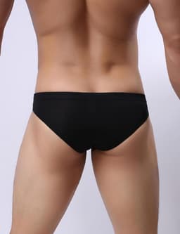 Herenslip Tanga Slip met Open Voorkant Seksueel Ondergoed Comfortabel IJs Zijde — thumbnail 3
