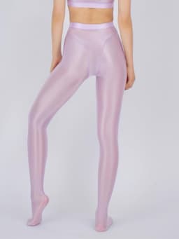 Glanzende dames panty - zijdeglad met olieglans voor dans en toneel — thumbnail 4