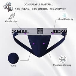 Heren Jockstrap Athletic Supporter Ondergoed Sport Jock Strap Slip — thumbnail 3