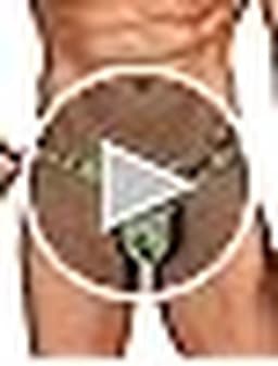 Luipaard zwembroek voor heren, comfortabele tanga slips, lage taille ondergoed, grote maten — thumbnail 2