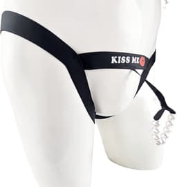 BamBella ® - String bondage - maat Onesize S M L - zwart Sexy erotische heren onderbroek mannen rollenspel v valentijnsdag — thumbnail 3
