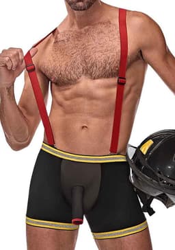 Male Power Hose Me Down Kostuum - L/XL black L/XL — thumbnail 2