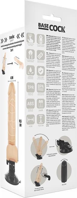 Realistische Vibrator 18,5 cm - Realistische Vibrator Met Zuignap & Afstandbediening - Vibrator Realistisch - Dildo Vibrator - Vibrator Afstandsbediening - Vibrators Voor Vrouwen Realistisch — thumbnail 5