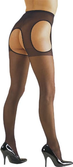 Cottelli Collection – Sexy panty met open zijkant en kruis – Maat S/M - Zwart — thumbnail 7