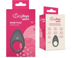 EasyToys Ring Play – Grijs Cockring – Penisring – Vibrerende Cockring voor Mannen en Stellen – Penis Stimulator – Seksspeeltje voor Koppels – Oplaadbaar via USB – Waterdicht – Intiem Sex & Seks Speeltje – Discreet Cadeau voor Mannen — thumbnail 8