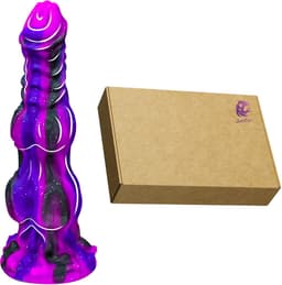 JustFun Fantasy Dildo - 30 CM - Met Zuignap - Sex Toys voor Mannen & Vrouwen - Monster Anal Plug XXL - Paars — thumbnail 6