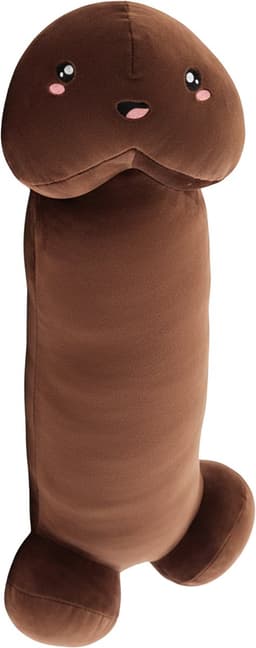 JustValue Penis Knuffel - 90 cm - Erotiek - Bodypillow - Piemel - Zacht - Kussen - Sex Toy - Beige - Bruin — thumbnail 1