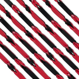 Fetish Collection - Flogger 64 cm - Rood en Zwart — thumbnail 2