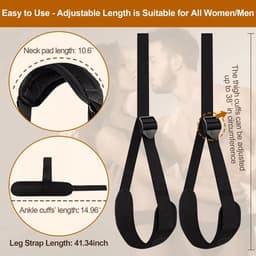 Bondage seksspeeltjes voor koppels voor nek tot pols, dij, sekssling en enkel, SM-kits, beperkingen voor set, bondageset, beperkingenset, seksspeeltjes voor beginners — thumbnail 6