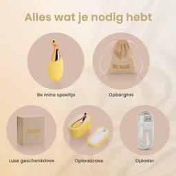 Be Mine Vaya One - Vibrator - Vibrator voor Vrouwen - Clitoris Stimulator - Bullet Vibrator - Sex Toys voor Vrouwen – Mini Vibrator met Oplaadcase - 12 Standen - Sweet Pineapple — thumbnail 9