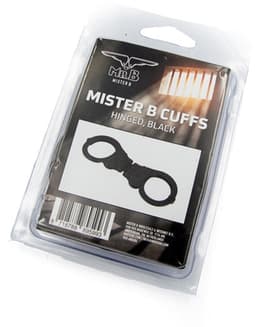 Mister B Cuffs - Scharnierende Politiehandboeien - Zwart — thumbnail 5