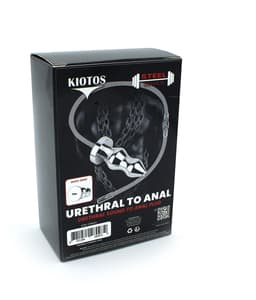 Kiotos - Holle Penisplug - Holle Dilator - Met Holle Geribbelde Buttplug - Ass Lock - RVS — thumbnail 2