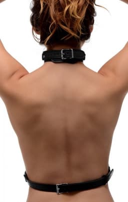 Strict Verstelbaar Bondage Harnas - Zwart — thumbnail 2