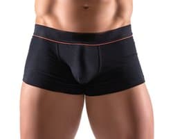 Svenjoyment Mannen Shorts Trendy met Zijdezachte Banden - Zacht Gewoven Elastisch Tailleband met Rode Strepen - Tight Fit Maat XL