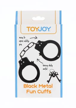 TOYJOY - Metal Handcuffs - Bondage / SM Cuffs Zwart — thumbnail 2