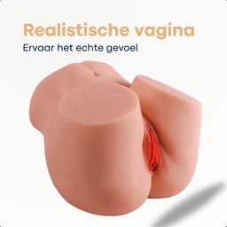 Sensa Levensechte Masturbator - 7.5 kg - Nep Kont - Realistisch gevoel - Sex Toys voor Mannen - Masturbator voor Mannen - Siliconen Kunstvagina en Anus - Seksspeeltjes - Nep Kut - Pocket Pussy — thumbnail 4