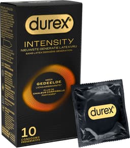 Durex Intensity Condooms 10st - Nieuwste generatie ultradunne, latexvrije condooms voor mannen – Gedeelde lichaamswarmte — thumbnail 1